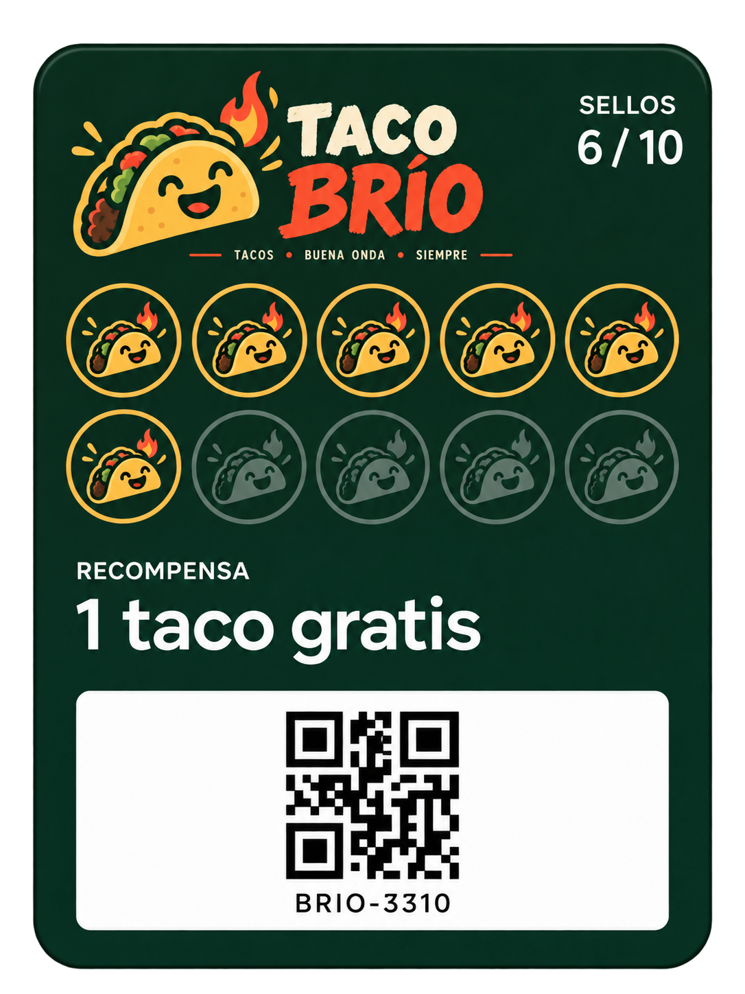 Ejemplo de tarjeta Enla Cards